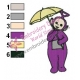 Teletubbies Tinky Winky Embroidery Design